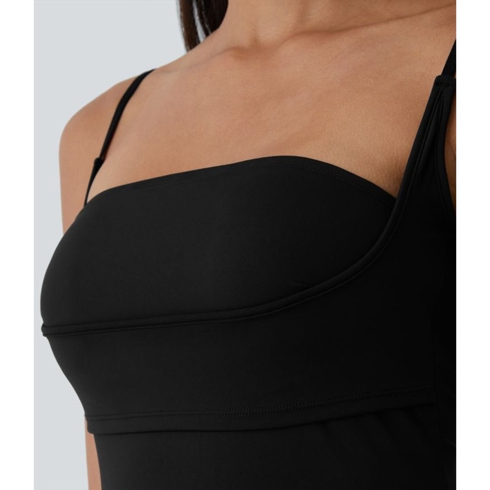 Halara Breezeful Backless Side Pocket Flowy Flare Maxi Quick Dry Slip Dress M - Picture 4 of 14